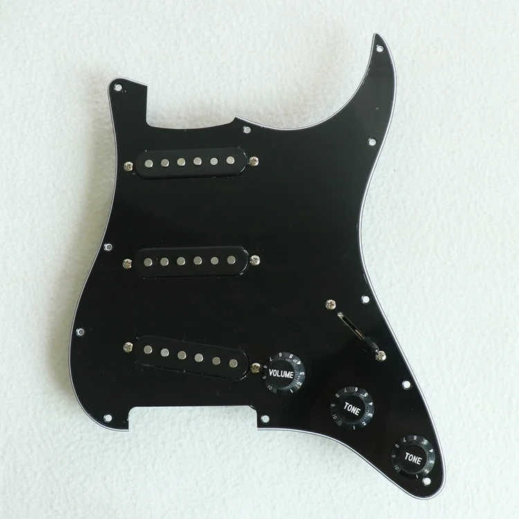 black pickguard
