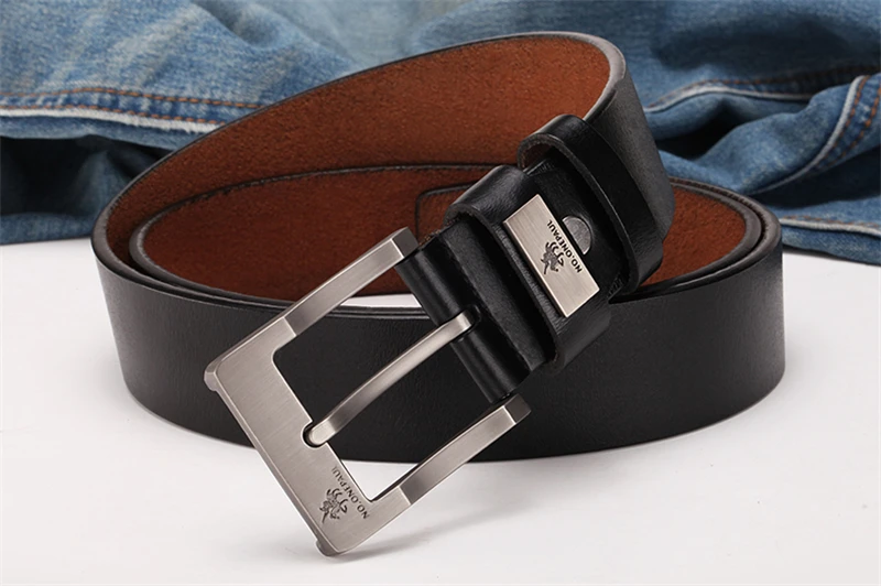 NO.ONEPAUL buckle men belt High Quality cow genuine leather luxury strap male belts for men new fashion classice vintage pin