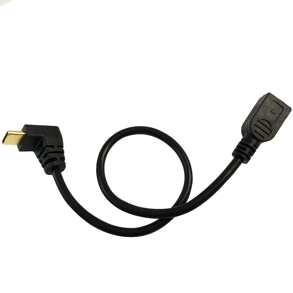 DANSPEED 25 см Mini USB 2,0 5Pin Female to USB 3,1 type C Мужской Разъем Кабель-адаптер для передачи данных быстрая передача