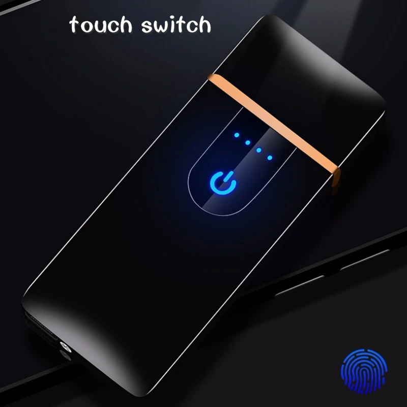 

New USB Rechargeable Electric Lighters USB Electonic Cigarette Lighter Double-sided Ignition Windproof Smoking Accessorie sigara