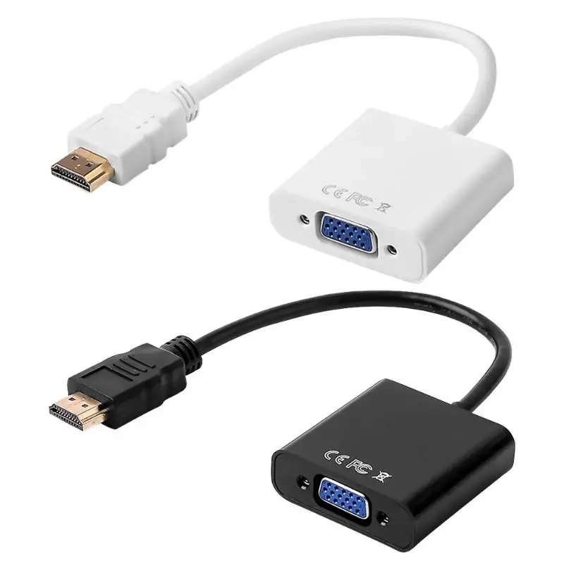 

HDMI to VGA Adapter Gold Plated 1080P Male to Female Converter Video Cable