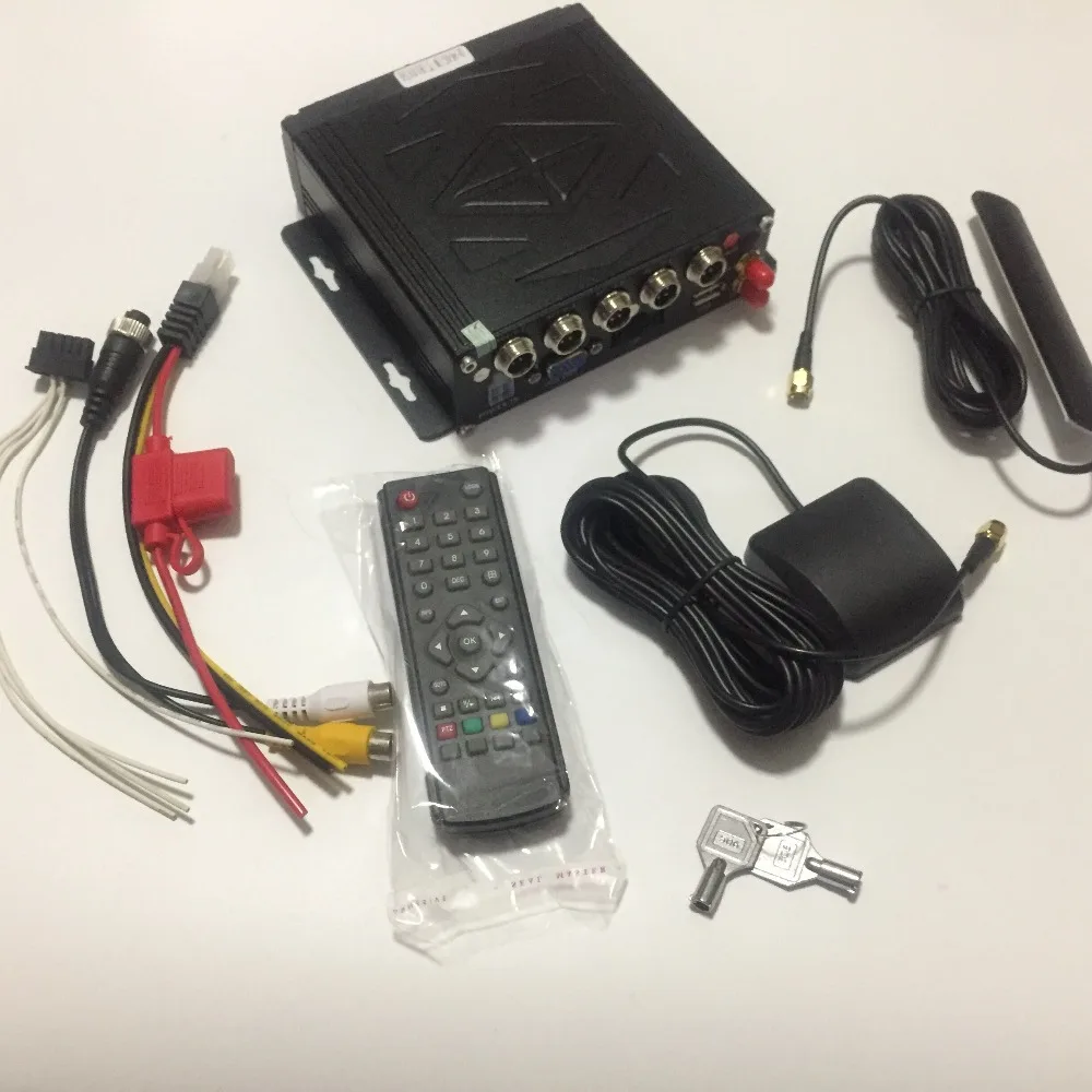 Мини SD карты 4CH автомобиль AHD Мобильный DVR 3g/4G gps в реальном времени аудио видео