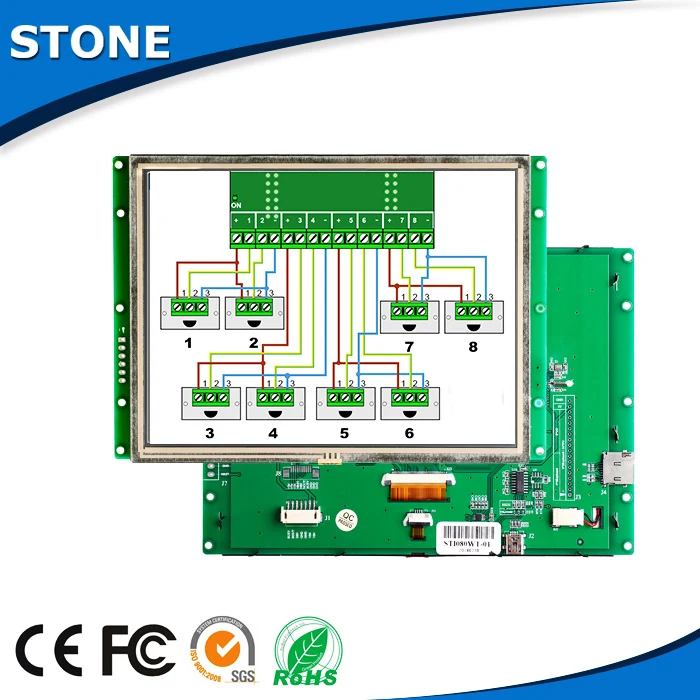 10.4\ TFT LCD With Controller And Processor IC RS232 / RS485 Interface