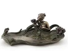 head Arts Crafts deer head Anovo decorative arts series cold casting copper technology beauty and flower dishes home accessori накидка для дивана arts and crafts