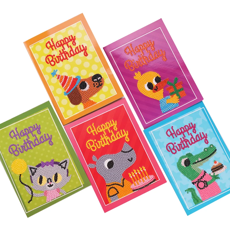 5D DIY Diamond Embroidery Festival Greeting Cards full round 5d