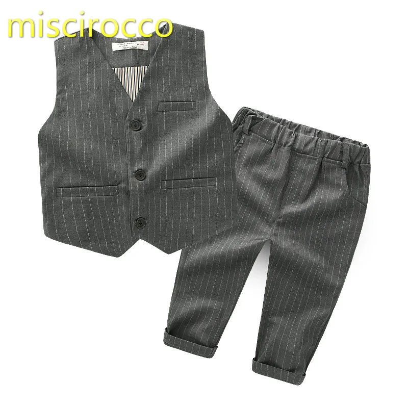 Boys' Suits Waistcoats England Spring Autumn Children's Clothes Two-piece Sets |