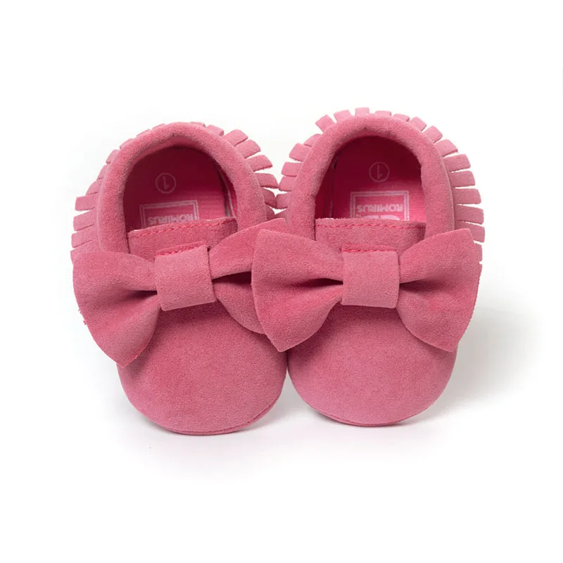 Обувь для маленьких девочек; мокасины для новорожденного; мягкая нескользящая обувь с бахромой для мальчиков и девочек - Цвет: Model 6