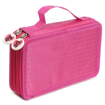 

1pcs 32 holes High Capacity Holder Stationary Pencil Case Pen Box Storage Bag New, 2 Layers,6color