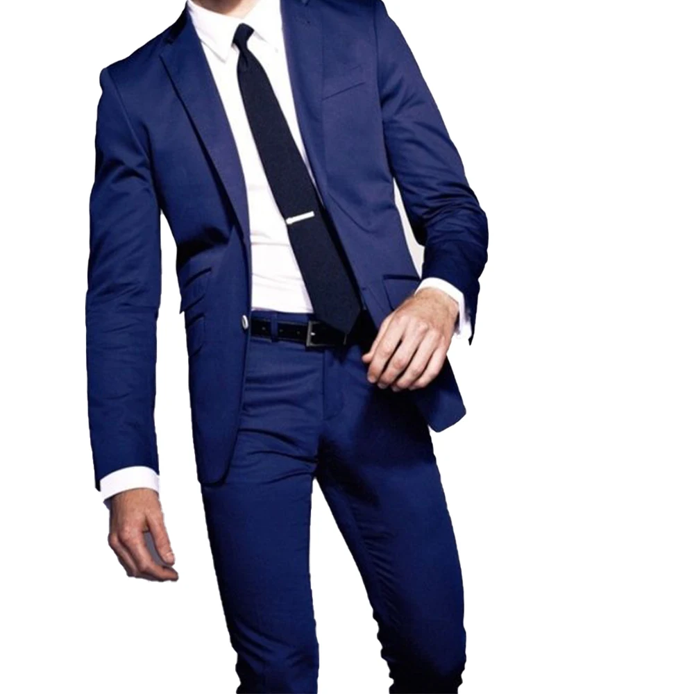 

CUSTOM MADE TO MEASURE MEN SUIT, BESPOKE DARK BLUE BUSINESS MEN SUIT,CLASSIC MEN WEDDING SUITS FOR MEN