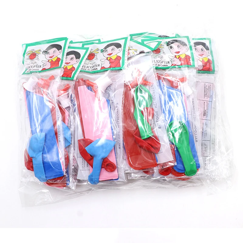 Balloon Helicopter Flying Toy Child Birthday Xmas Party Bag Stocking Filler Gift Toy Balls Outdoor Fun Sports For Kids Toy Gift