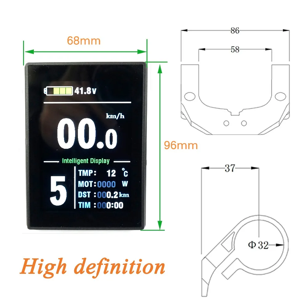 Okfeet Kt LCD 8S eBike 36V 48V дисплей для электрического велосипеда KT 8H