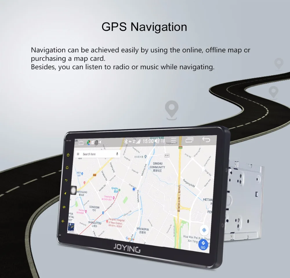 Top JOYING Android 8.1 2 Din Car Radio 10.1" GPS Car Stereo 4+64GB Universal 4G SPDIF Coaxial Head Unit Zlink WiFi USB DSP DVR Camer 7