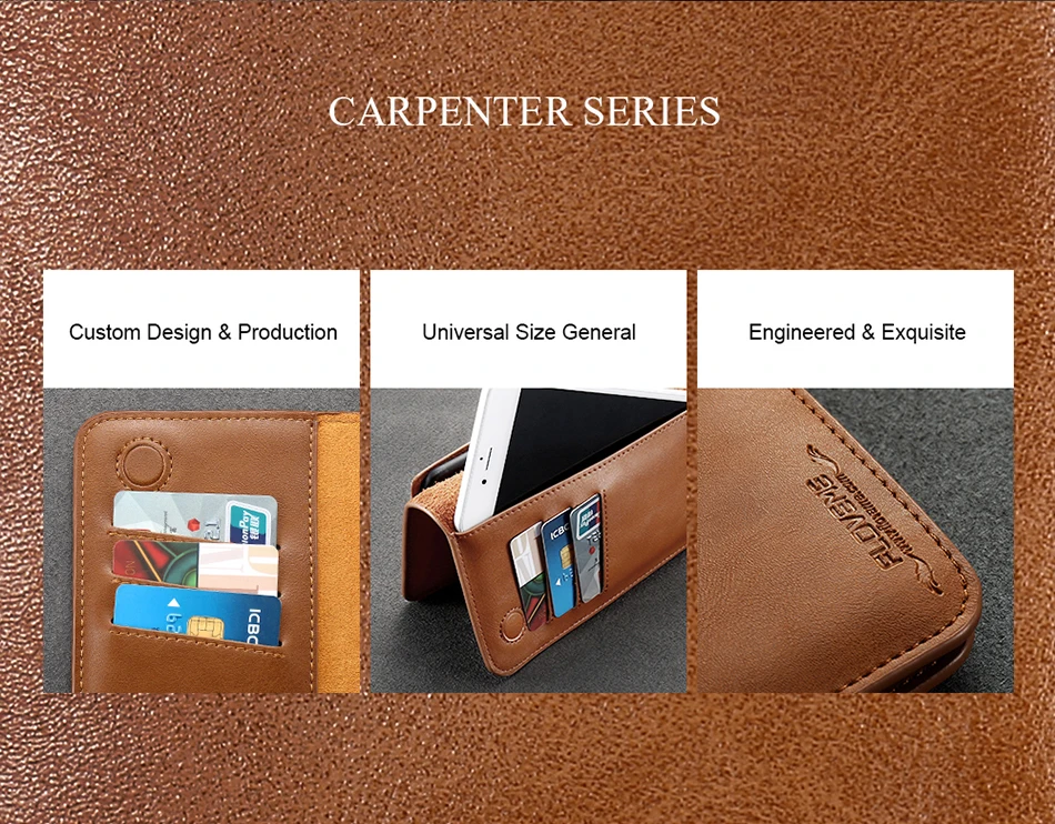FLOVEME Leather Wallet Case For iPhone 6 6s Plus 7 7 Plus 5 5s SE Universal Phone Pouch Bag Coque For Samsung S8 S8 Plus S7 S6 (6)