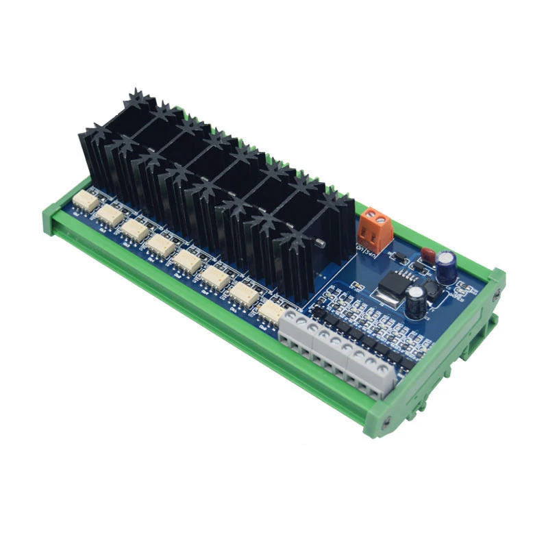 

4, 8, 10-way PLC high power output board, original drive tube high frequency high speed optocoupler isolation