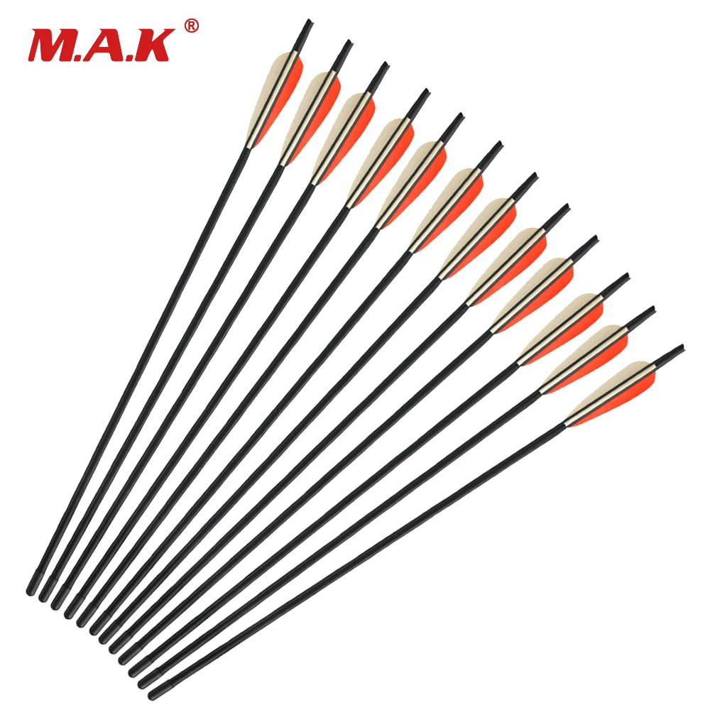 3/6/12 pcs 60cm Crossbow Arrow Crossbow Release Bolt Diameter 9mm for