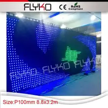 Красивые RGBW Пользовательские гибкий светодиодный видеоэкран