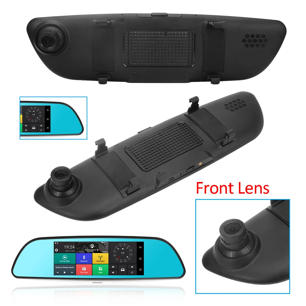 7'' HD 1080P Car Mirror Monitor DVR (4)