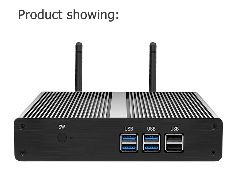 HLY Мини компьютер без вентилятора Core i3 7100U 4010Y i5 4200Y Мини ПК Windows 10 VGA HDMI Wifi 6* USB Celeron 2955U компьютер ПК