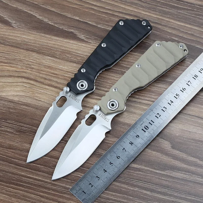 

SMF Folding Knife Wave Pattern G10 Handle 9Cr18Mov Blade Tactical Knife Outdoor Camping Survival Knives Pocket Knife EDC Tool