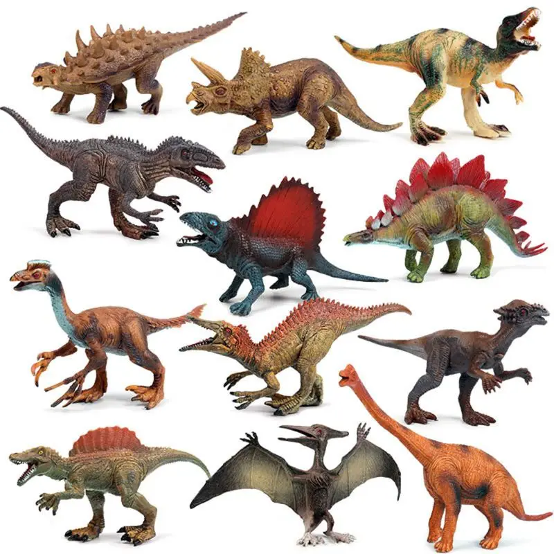 

6 Pcs / Set Retro Simulation Jurassic Dinosaur Model Toys Indoraptor Toy Set For Boys Action Figure Dinosaur Model