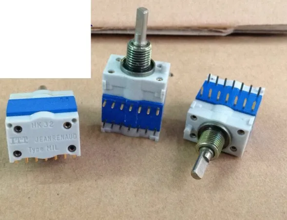 

[YK] ITT HK32 JEANRENAUD Type MIL precision instrument rotary switch band 9 gears Toggle switch