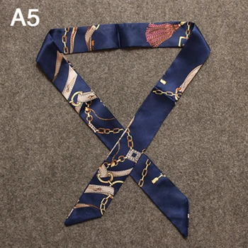 20 шт./лот искусственный шелк маленький женский модный шарф мешок для волос ручка Украшение галстук многофункциональные ленты - Цвет: A5
