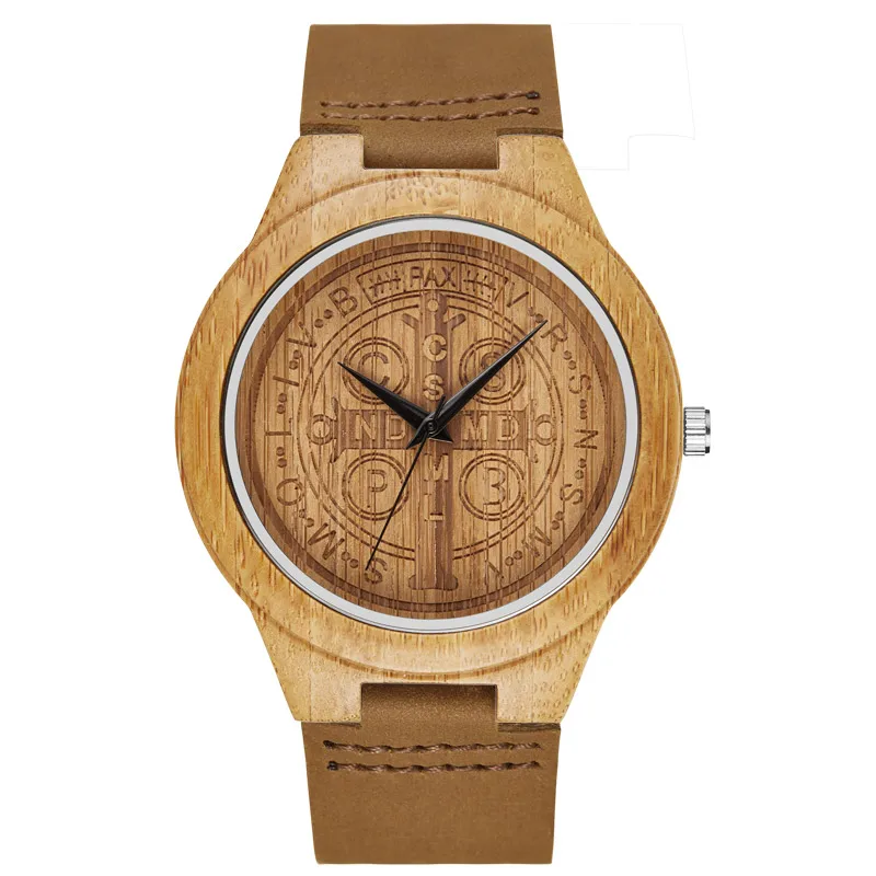 Unique Casual Quartz Leather Wrist Watch for Men Women 
