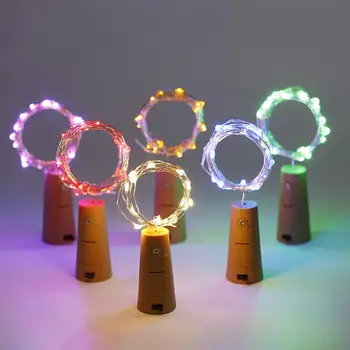 

75cm 15 LEDs Wine Bottle Cork String Lights Waterproof Decorative Fairy Lights For Patio Party Christmas Wedding Decoration