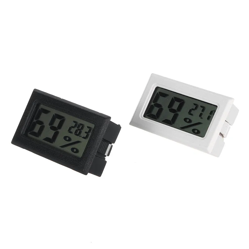 

Mini LCD Digital Thermometer Hygrometer Temperature Indoor Convenient Temperature Humidity Meter Gauge Instruments White/Black