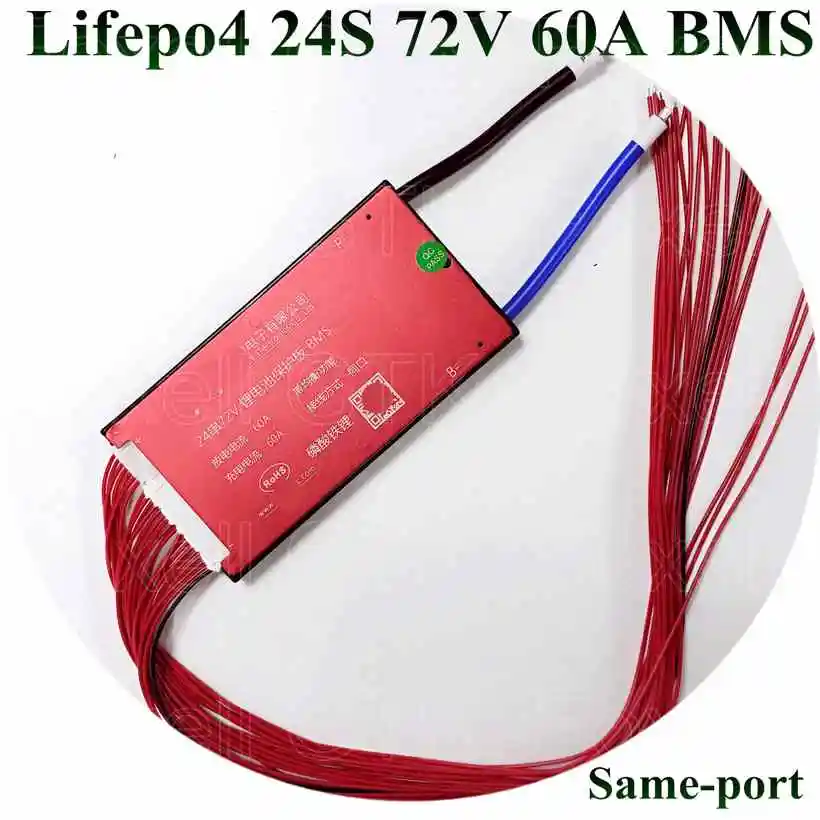 Комплект аккумуляторных батарей BMS 72 в lifepo4 24s 60A 80A 100A 120A 150A 200A bms 50A контроллер для