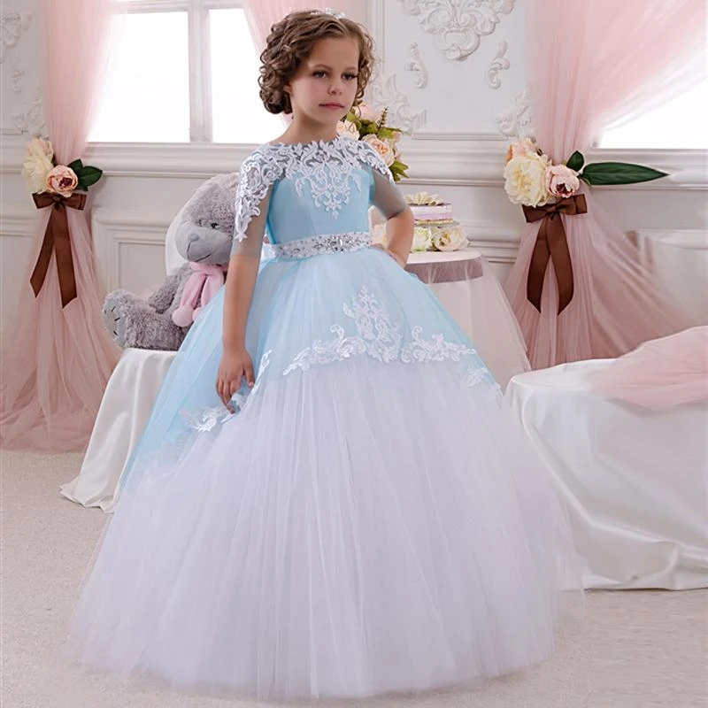 bad Origineel Geometrie 2016 Leuke Baby Baljurk Blauw En Wit meisje Pageant jurk Half Mouw Vestidos  De Primera Eerste Communie Bloem Meisje jurken|communion flower girl  dresses|girls pageant dressesflower girl dresses - AliExpress