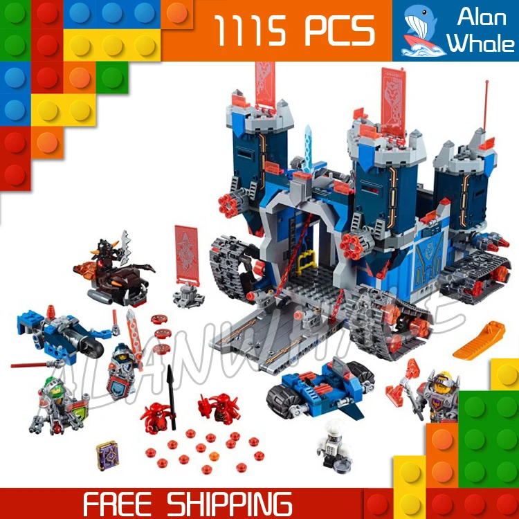 

1115pcs 10490 New Knights The Fortrex Model Building Blocks Children Toys Bricks Hot Sale Nexus Compatible With Lego