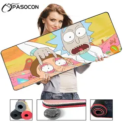30X80 cm Rick and morty Extended Gaming Speed Mouse Pad Mat Stitched Lock Edges Waterproof Rubber Mousepad large Keyboard mat XL