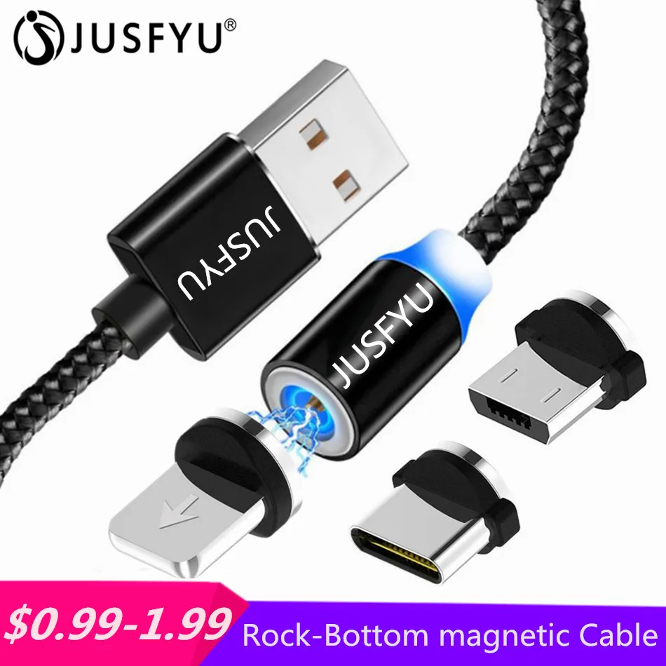 

Magnetic Lighting Cable Micro USB Type C Fast Charging Cable Charger For iPhone Samsung Huawei Xiaomi Micro USB Cable USBC Cable