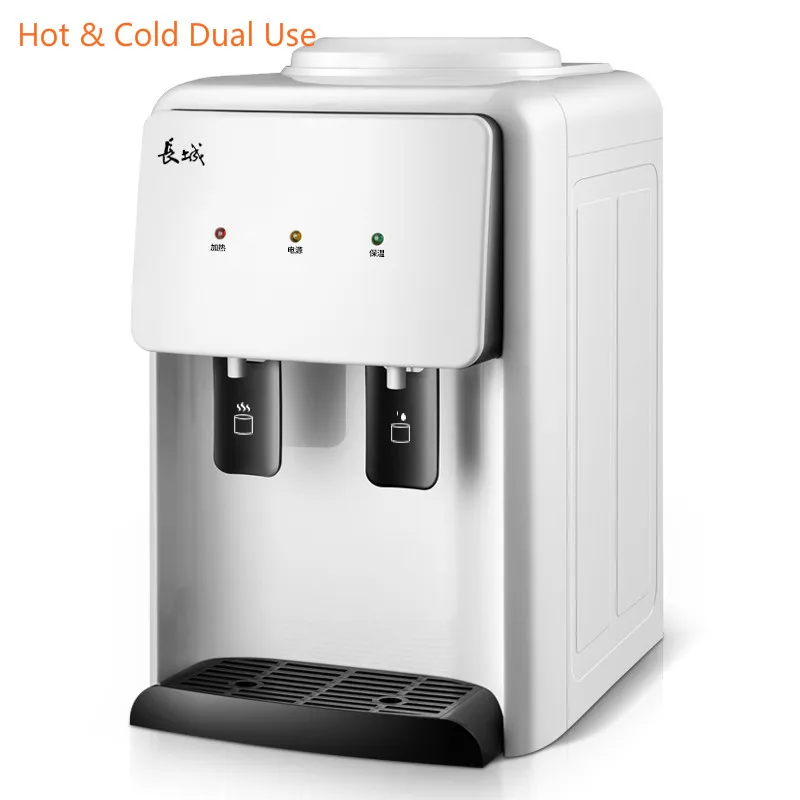 

15% JZ141 Home Desktop Mini Warm&Hot Water Dispenser Pushing Switch Convenient Getting Water Energy-saving Water Heating Machine