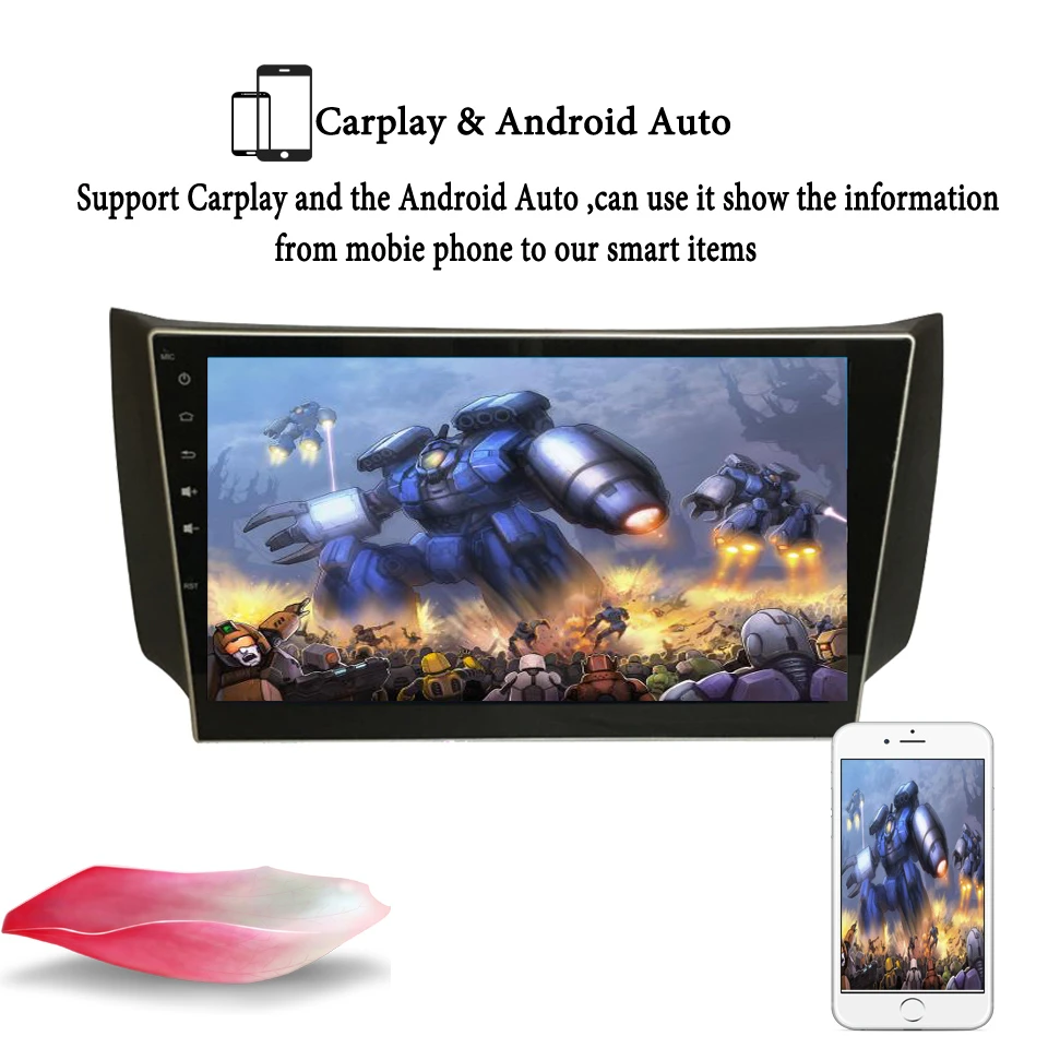 Sale Android Car Radio for Nissan sylphy 10.1 inch 1024*600 Octa Core wifi Bluetooth video audio Multimedia 2 din car dvd player 6