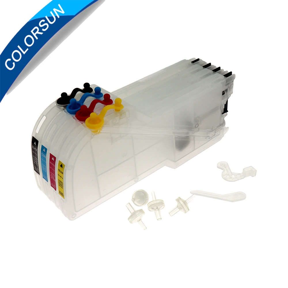 Чернильный картридж Colorsun для Brother LC38/LC39/LC985/LC61/LC980/LC990 чернильный DCP J125|ink cartridge|brother