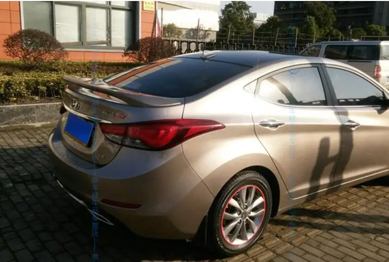 ABS задний багажник спойлер крыло подходит для hyundai Elantra 2012 2013 2014 2015 2016 2017 по