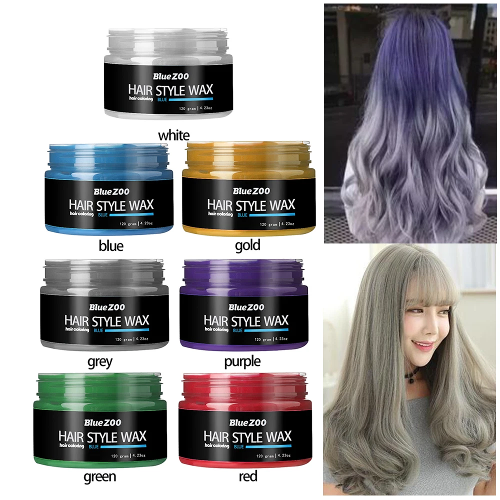 Hair Wax Does Not Hurt Hair Silver Gray One Time Hair Dye Molding Paste