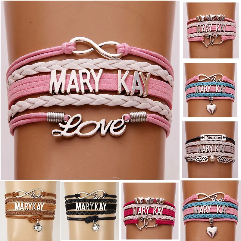 Женские плетеные браслеты Infinity Love MARY KAY браслет ручной работы 11 цветов Ювелирное