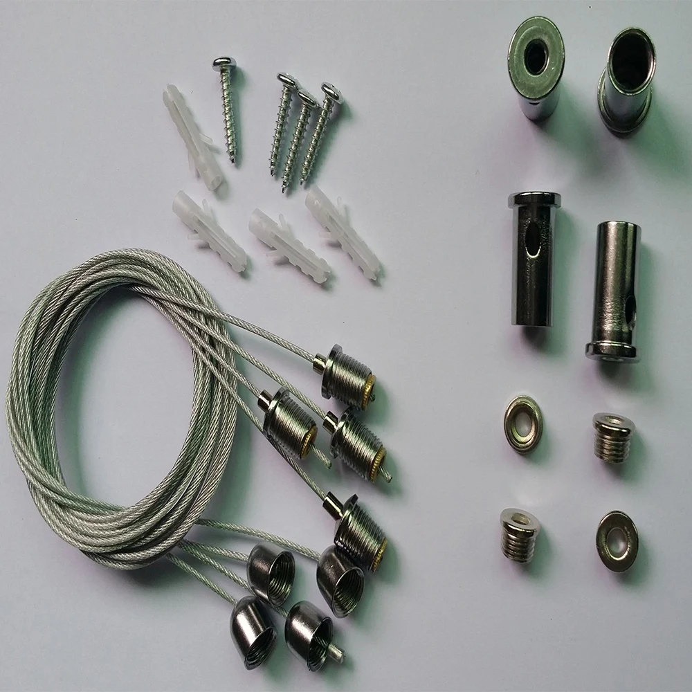 

4x steel wire accessories steel wire line, ceiling light hanging line panel light stainless steel hanging wire