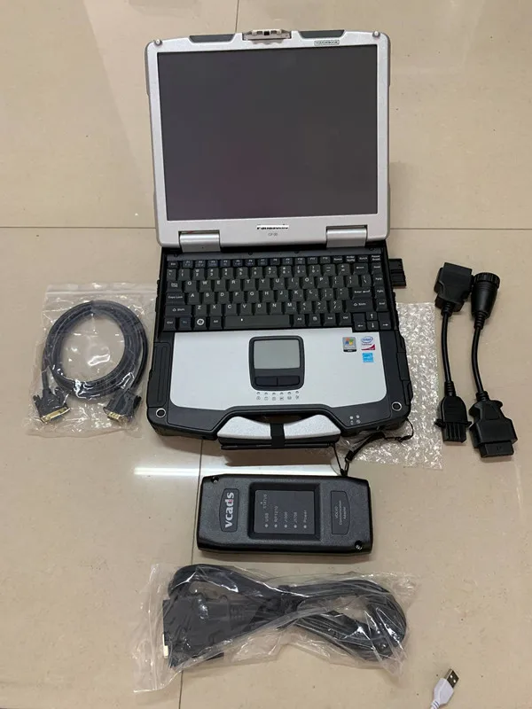 

2019 for volvo truck diagnostic scanner vcads software hdd installed in laptop cf30 touch screen toughbook plug&play
