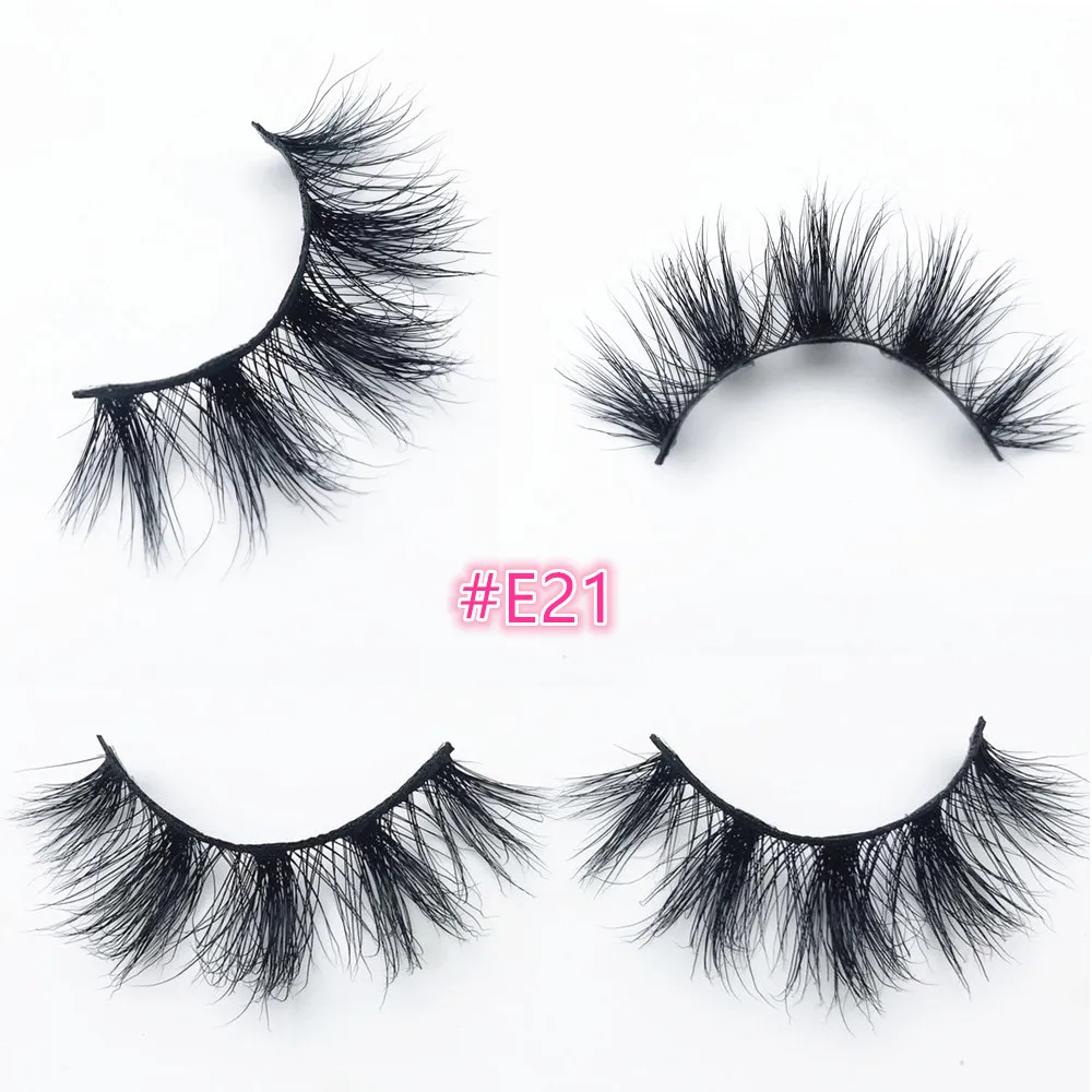 

Morwalendi Lashes 3D Mink lashes Curly false eyelashes reusable mink eyelashes new arrival handmade cilios looking E21