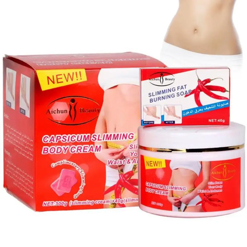 Slimming cream 300g with 40g slimming soap fat burning cream slimming diet gel fat burner lose weight cellulite slimming A6