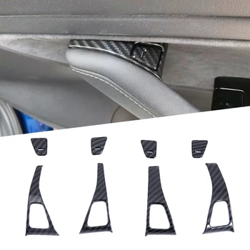 

Carbon Fiber Car Interior Inner 8pcs Door lock switch Panel Cover Trim Decoration For Tesla Model 3 Accessories