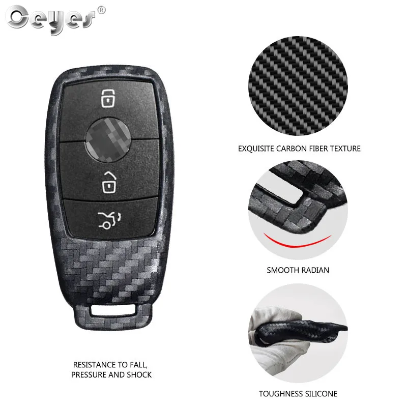 Car Styling Auto Protection Key Shell Fob Holder Cover Case For Mercedes Benz Class E200 E260 E300 W213 S Accessories key case cover key case car key shell flip key fob shell