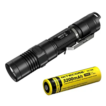 

NITECORE MH12W XM-L2 U2 LED Rechargeable Flashlight 1000 Lumens Search Rescue Portable Torch with 3200mah Battery Free Shipping