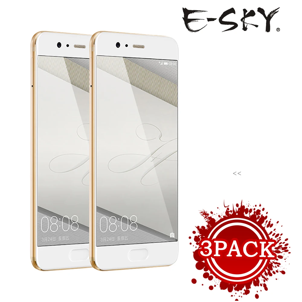 3 шт. E-SKY закаленное стекло для Huawei P9 P10 P10Life плюс защита экрана Защитная пленка