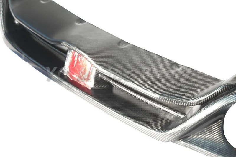 2008-2014 Nissan R35 GTR CBA DBA Varis '13 Ver. Style Rear Under Skirt Diffuser Lip CF Matte Finish (19)