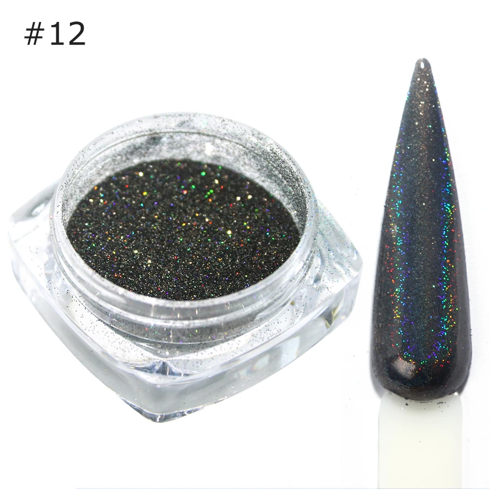 12 Holographic Laser Nail Glitter